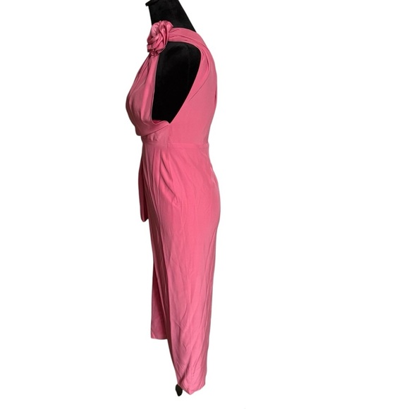 Azeeda Elise Pink Ruched One Shoulder Sheath Dress size XS - Picture 6 of 10
